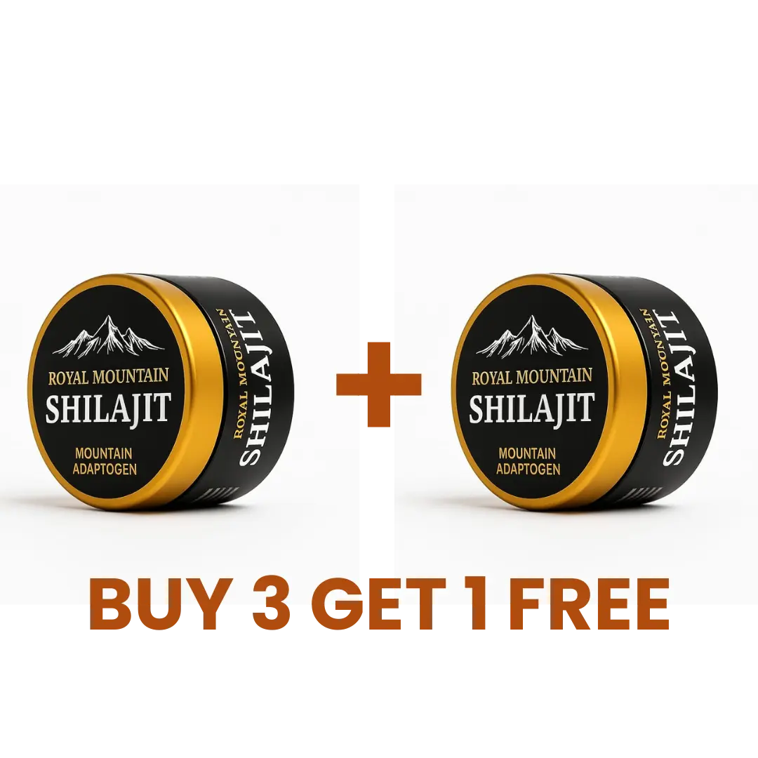 Shilajit Mega Pack – Buy 3 Get 1 FREE (Limited Offer)
