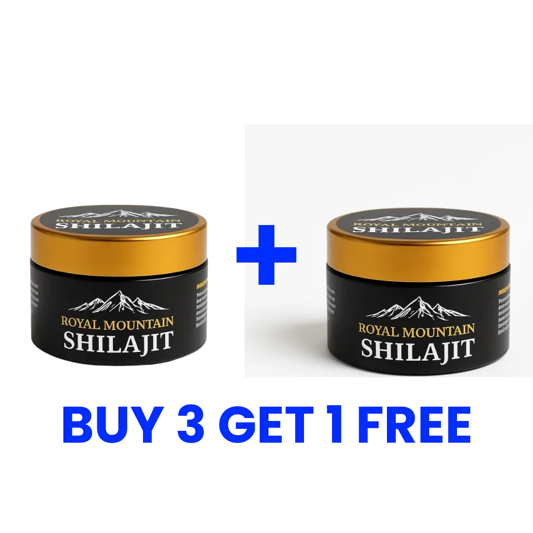 Special Deal: Buy 3 Shilajit Jars & Get 1 Free – Royal Mountain Shilajit